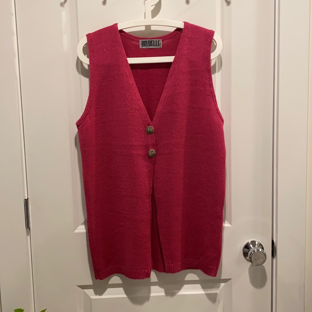 Vintage Jaybelle UK 80s Pink Vest
